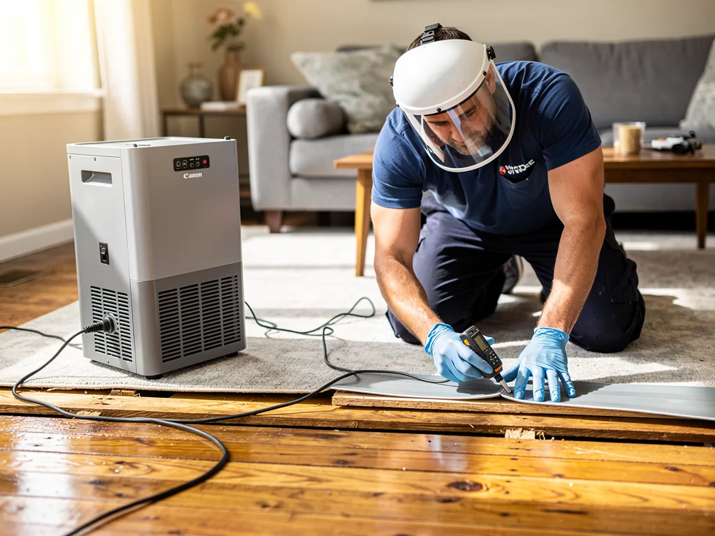 Hardwood Floor Drying