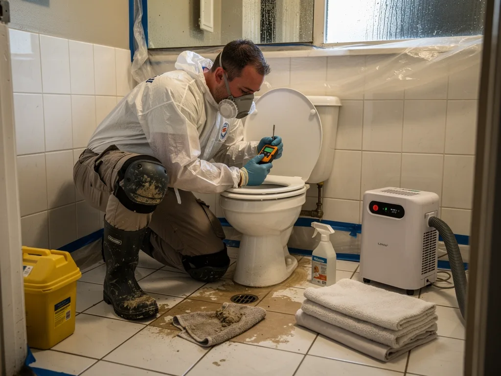 Toilet Overflow Cleanup